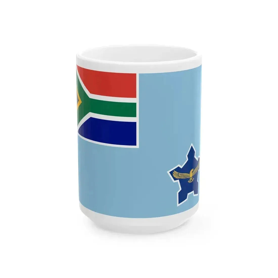 Air Force Ensign of South Africa 1994-2003 (South Africa) White Coffee Mug 15oz - Go Mug Yourself