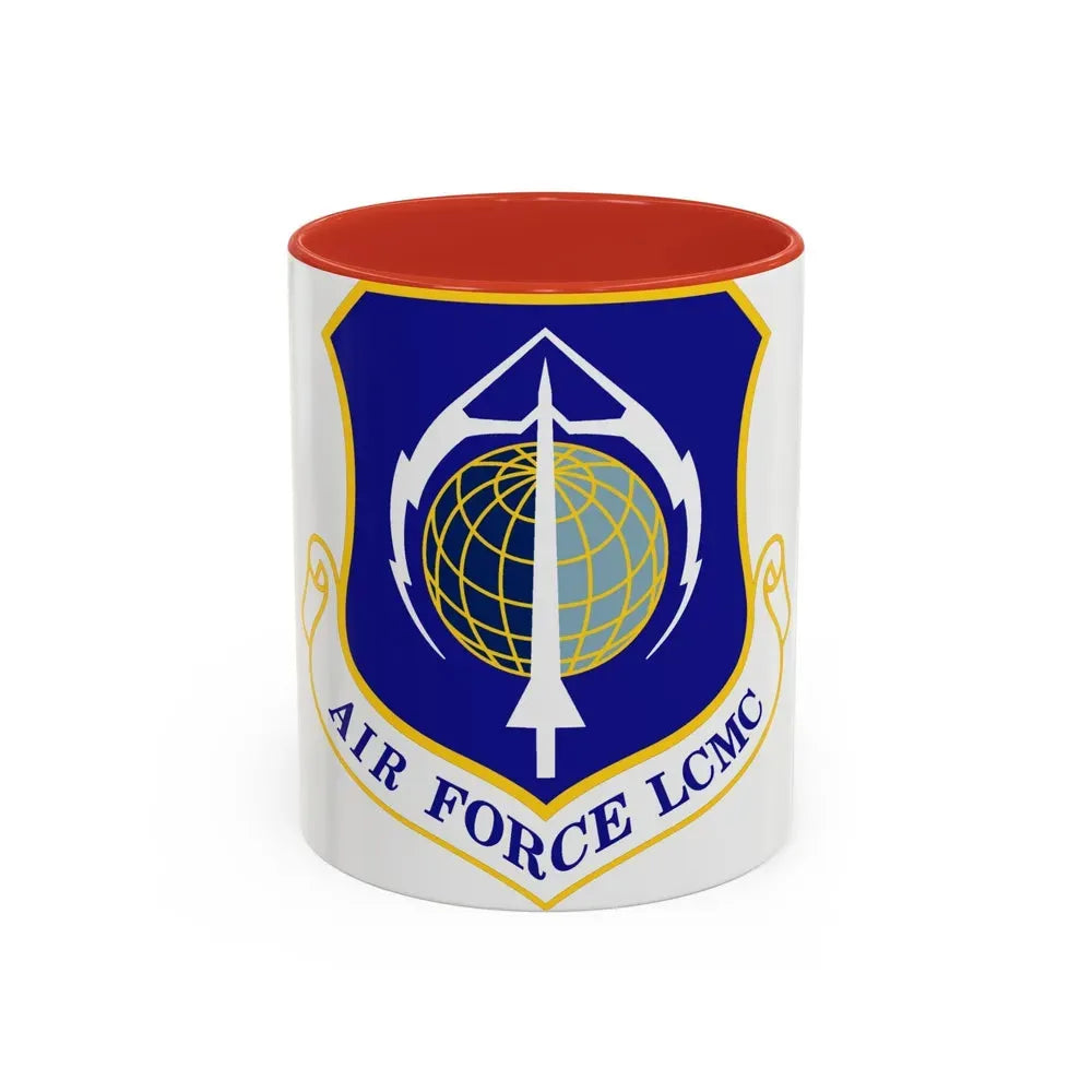 Air Force Life Cycle Management Center (U.S. Air Force) Accent Coffee Mug 11oz Red - Go Mug Yourself
