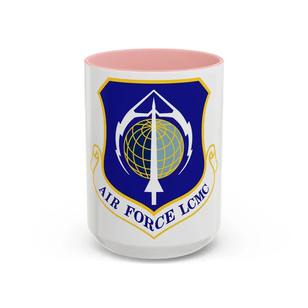 Air Force Life Cycle Management Center (U.S. Air Force) Accent Coffee Mug 15oz Pink - Go Mug Yourself