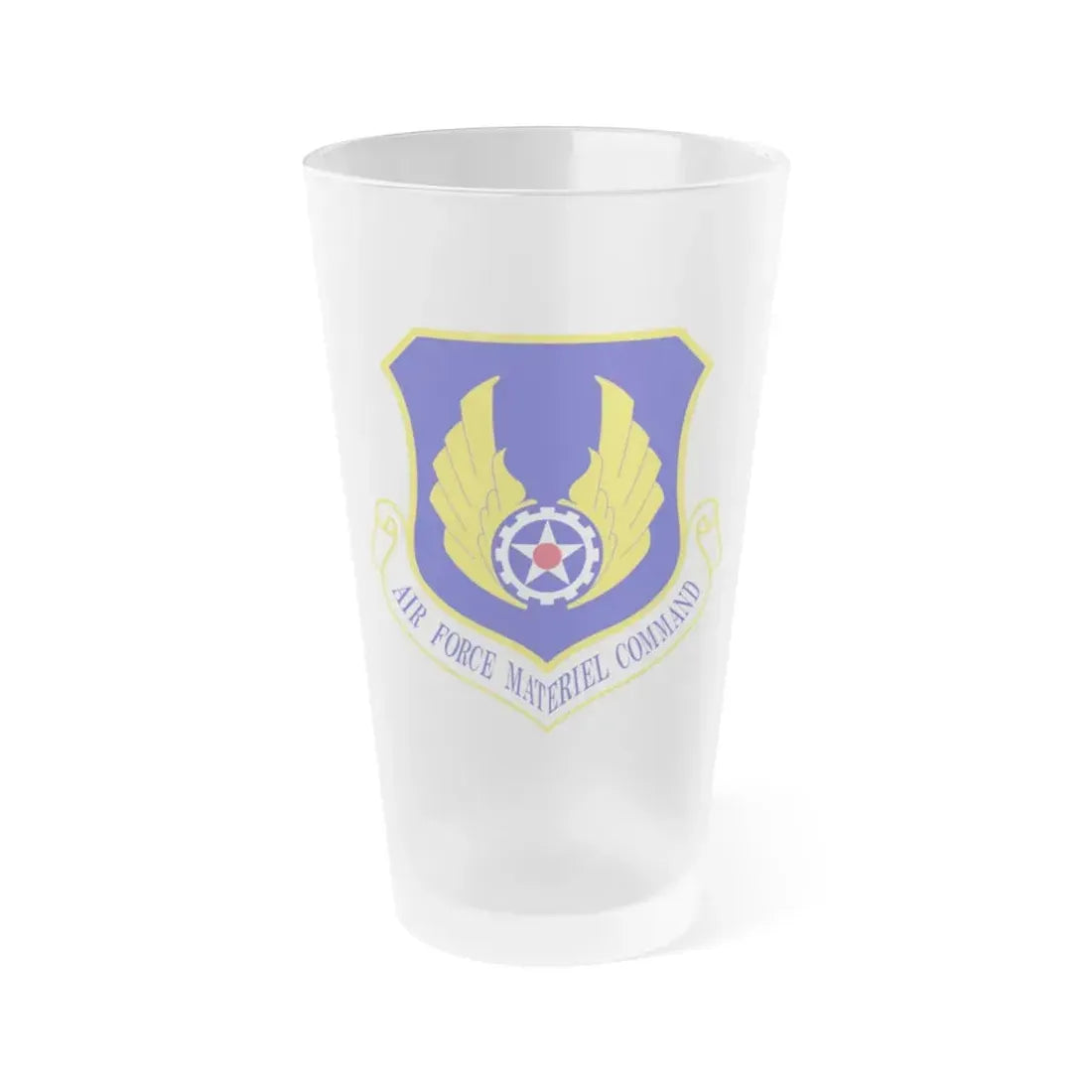 Air Force Materiel Command (U.S. Air Force) Frosted Pint Glass 16oz Default Title - Go Mug Yourself