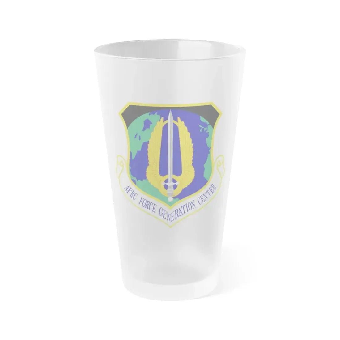 Air Force Reserve Command Force Generation Center (U.S. Air Force) Frosted Pint Glass 16oz Default Title - Go Mug Yourself