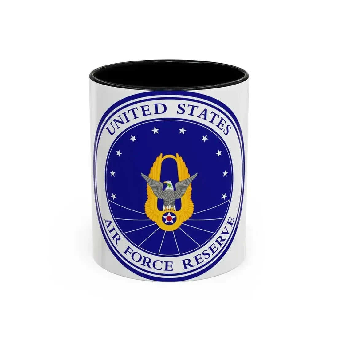 Air Force Reserve (U.S. Air Force) Accent Coffee Mug 11oz Black - Go Mug Yourself