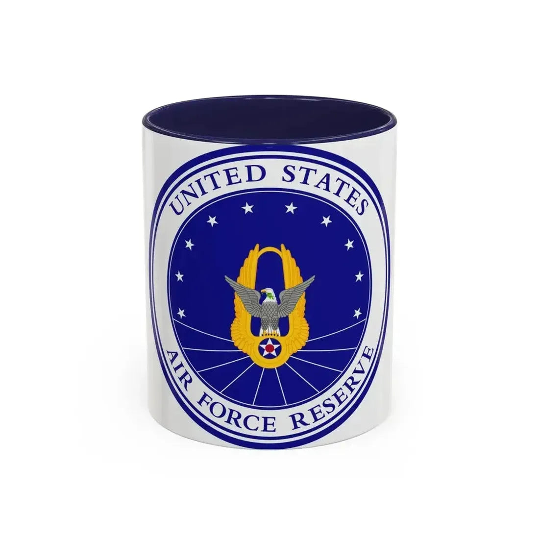 Air Force Reserve (U.S. Air Force) Accent Coffee Mug 11oz Navy - Go Mug Yourself
