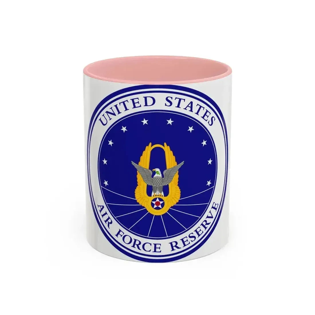 Air Force Reserve (U.S. Air Force) Accent Coffee Mug 11oz Pink - Go Mug Yourself
