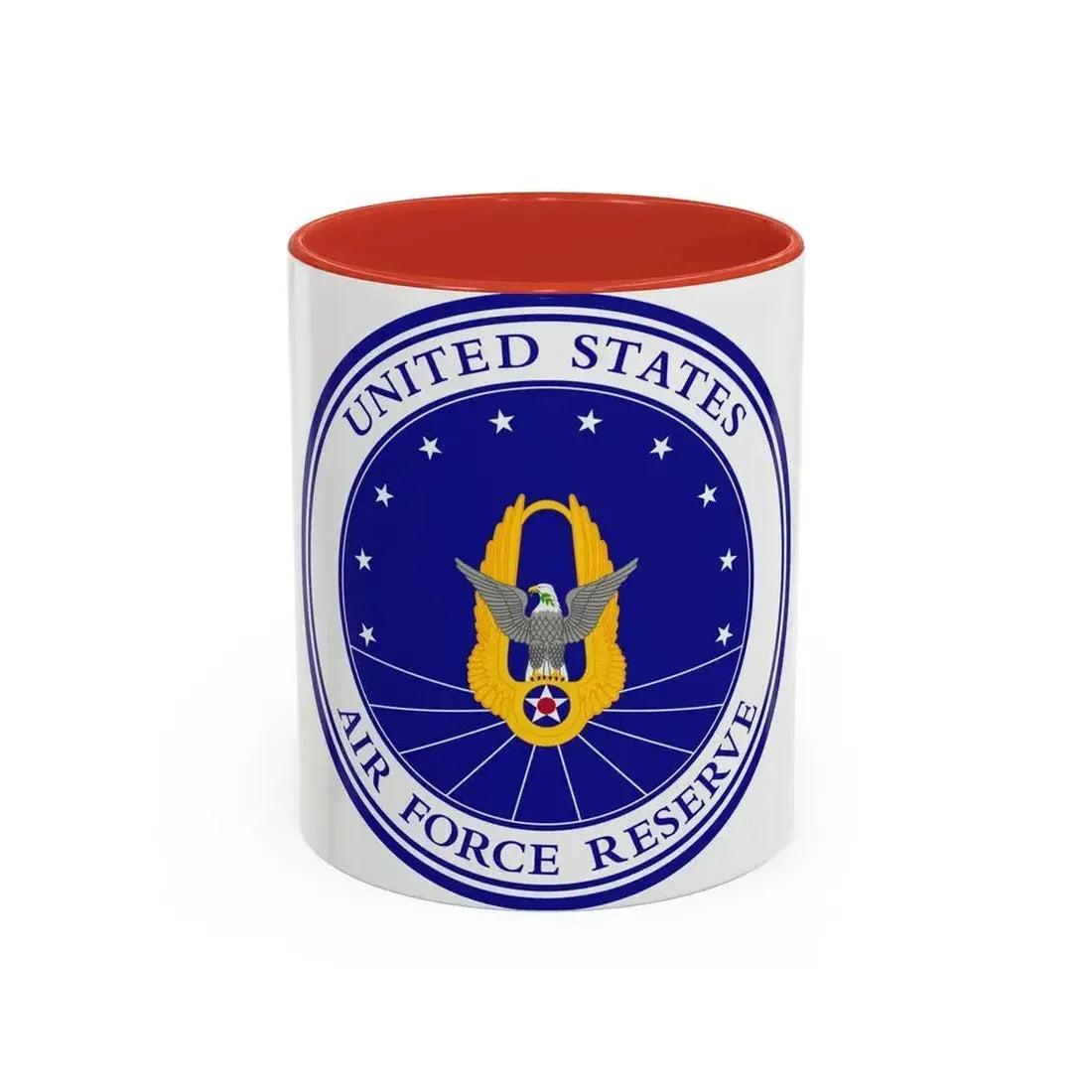 Air Force Reserve (U.S. Air Force) Accent Coffee Mug 11oz Red - Go Mug Yourself