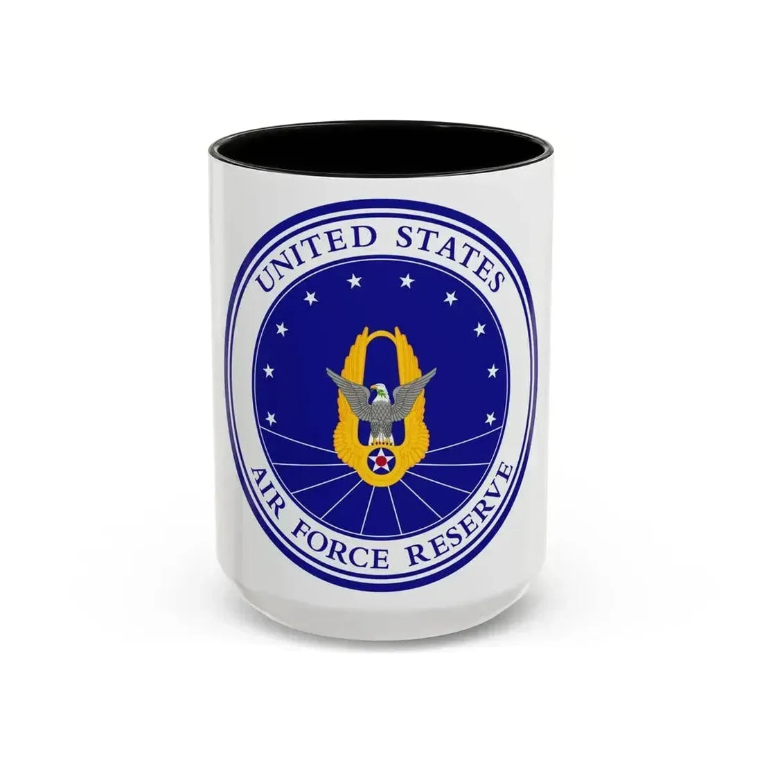 Air Force Reserve (U.S. Air Force) Accent Coffee Mug 15oz Black - Go Mug Yourself