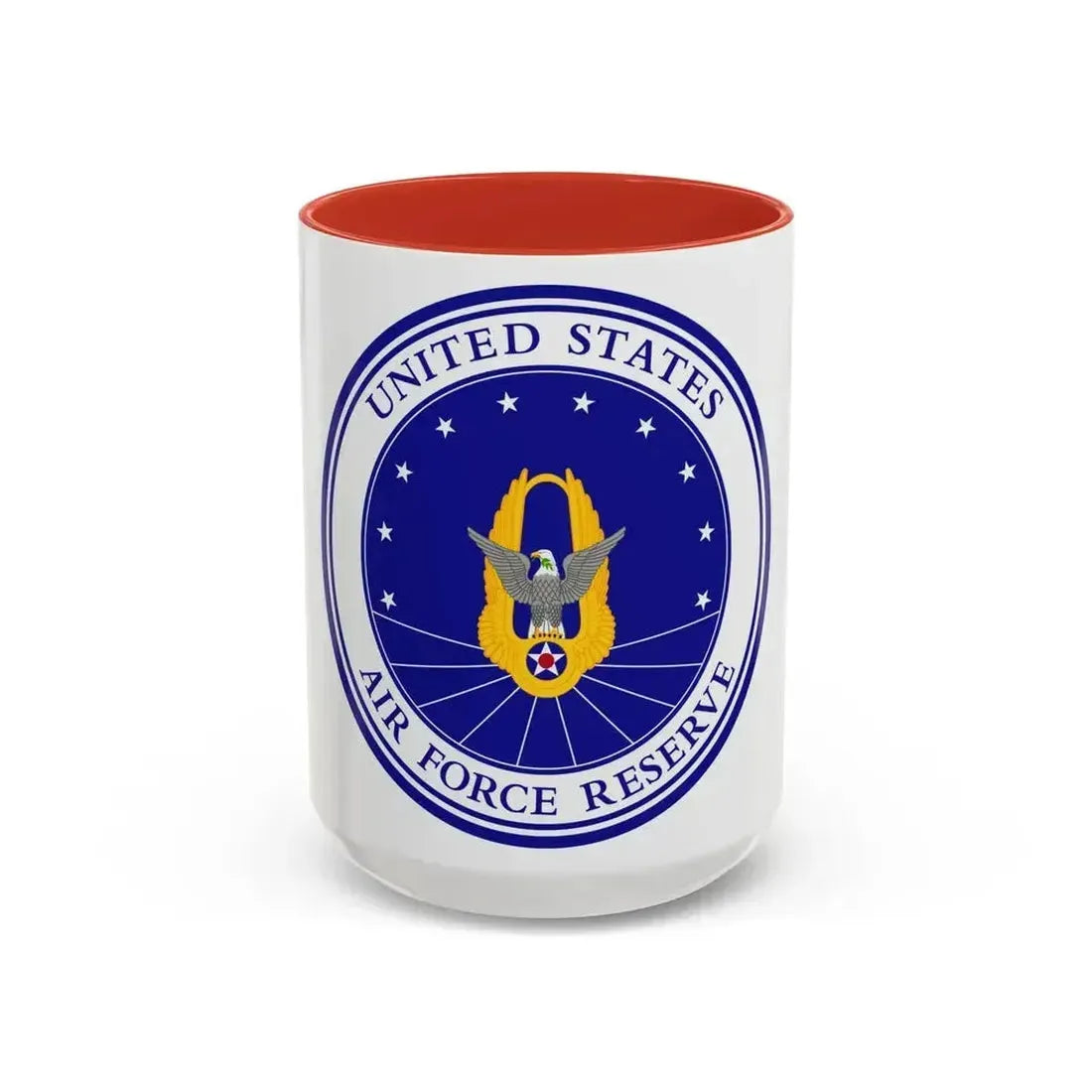 Air Force Reserve (U.S. Air Force) Accent Coffee Mug 15oz Red - Go Mug Yourself