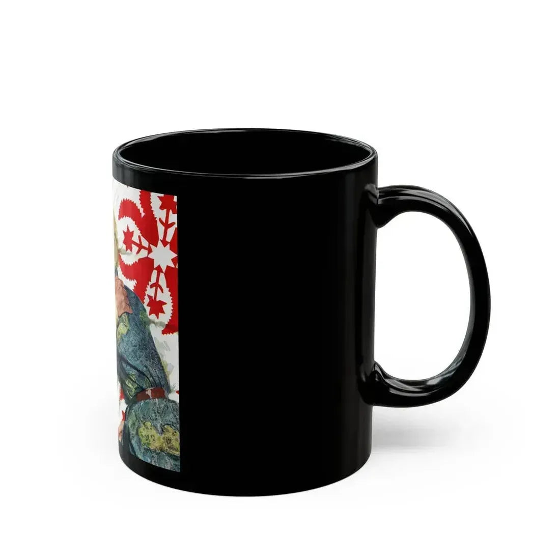 Air-Force Wife by Steve McNeil, The Saturday Evening Post, 1957 - Black Coffee Mug - Go Mug Yourself