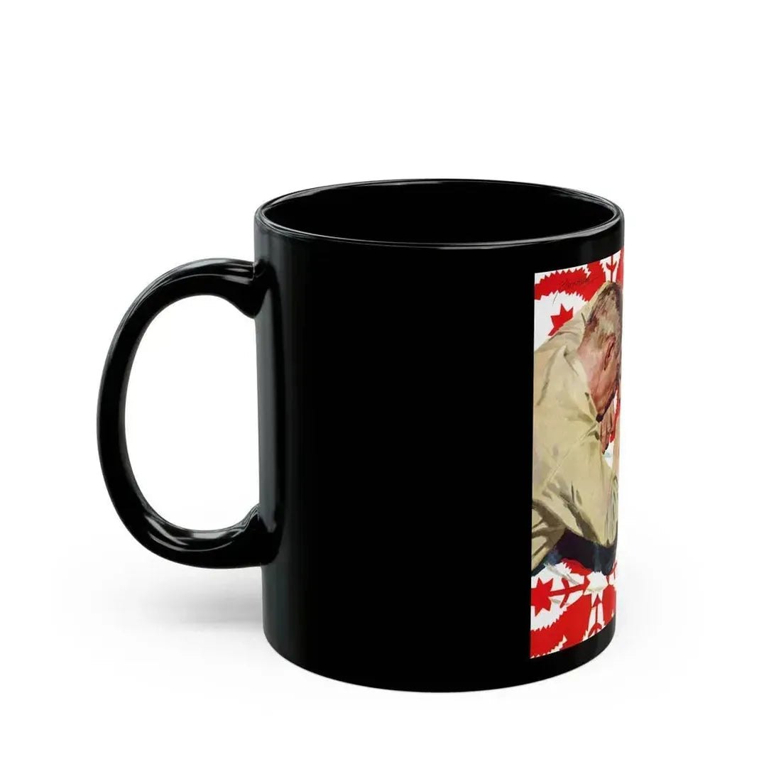Air-Force Wife by Steve McNeil, The Saturday Evening Post, 1957 - Black Coffee Mug - Go Mug Yourself