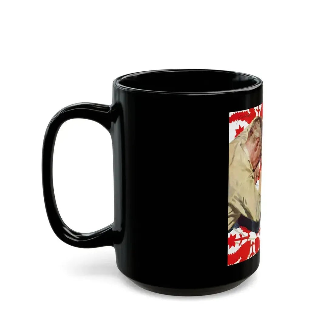 Air-Force Wife by Steve McNeil, The Saturday Evening Post, 1957 - Black Coffee Mug - Go Mug Yourself