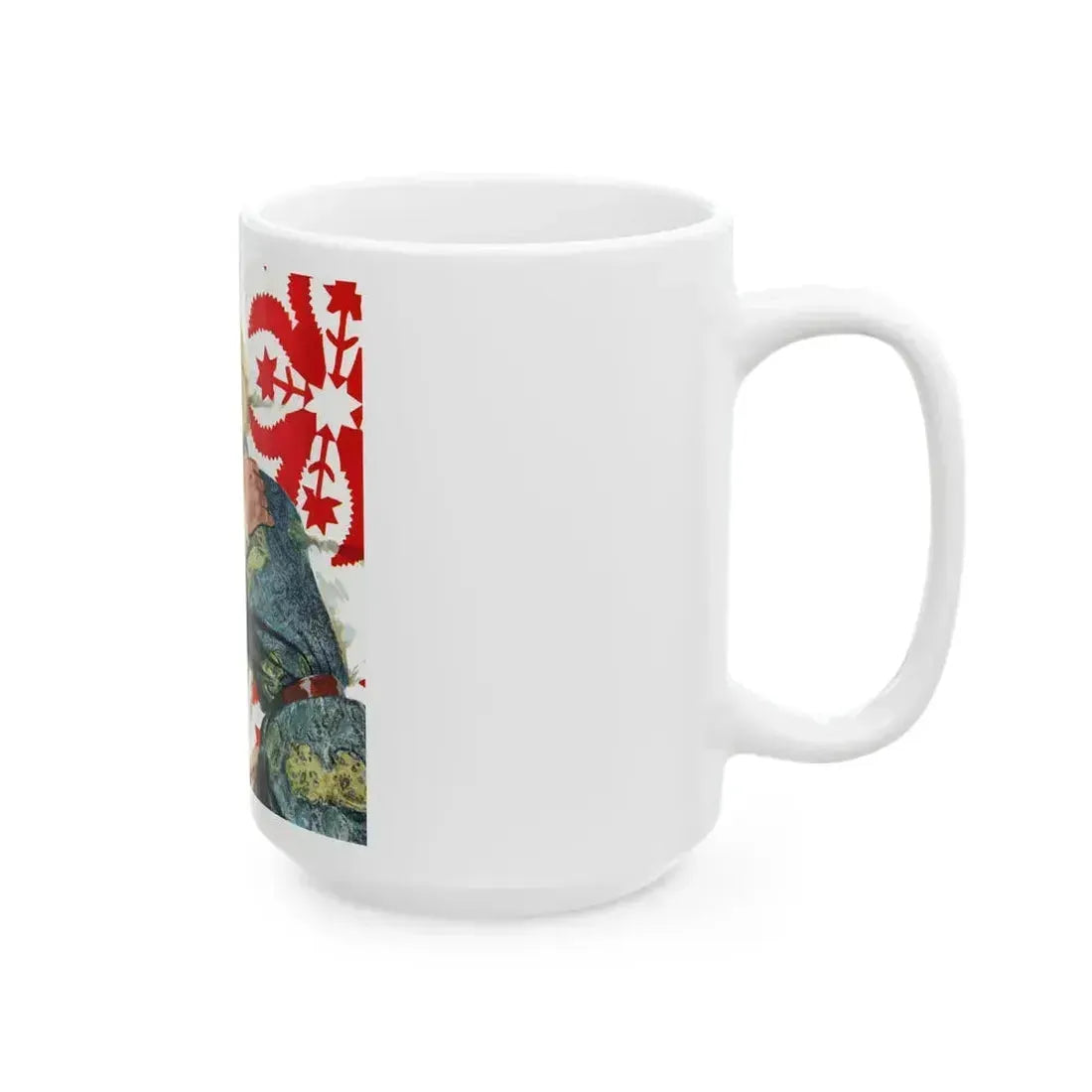 Air-Force Wife by Steve McNeil, The Saturday Evening Post, 1957 - White Coffee Mug - Go Mug Yourself