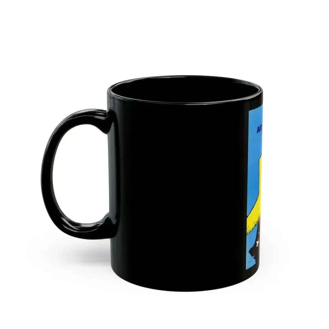 Air France, Travel Poster (1960s) - Black Coffee Mug - Go Mug Yourself