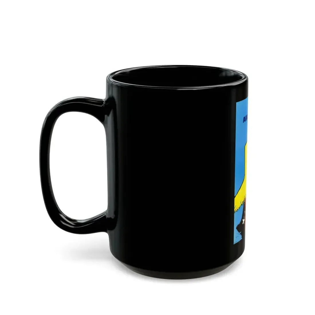 Air France, Travel Poster (1960s) - Black Coffee Mug - Go Mug Yourself