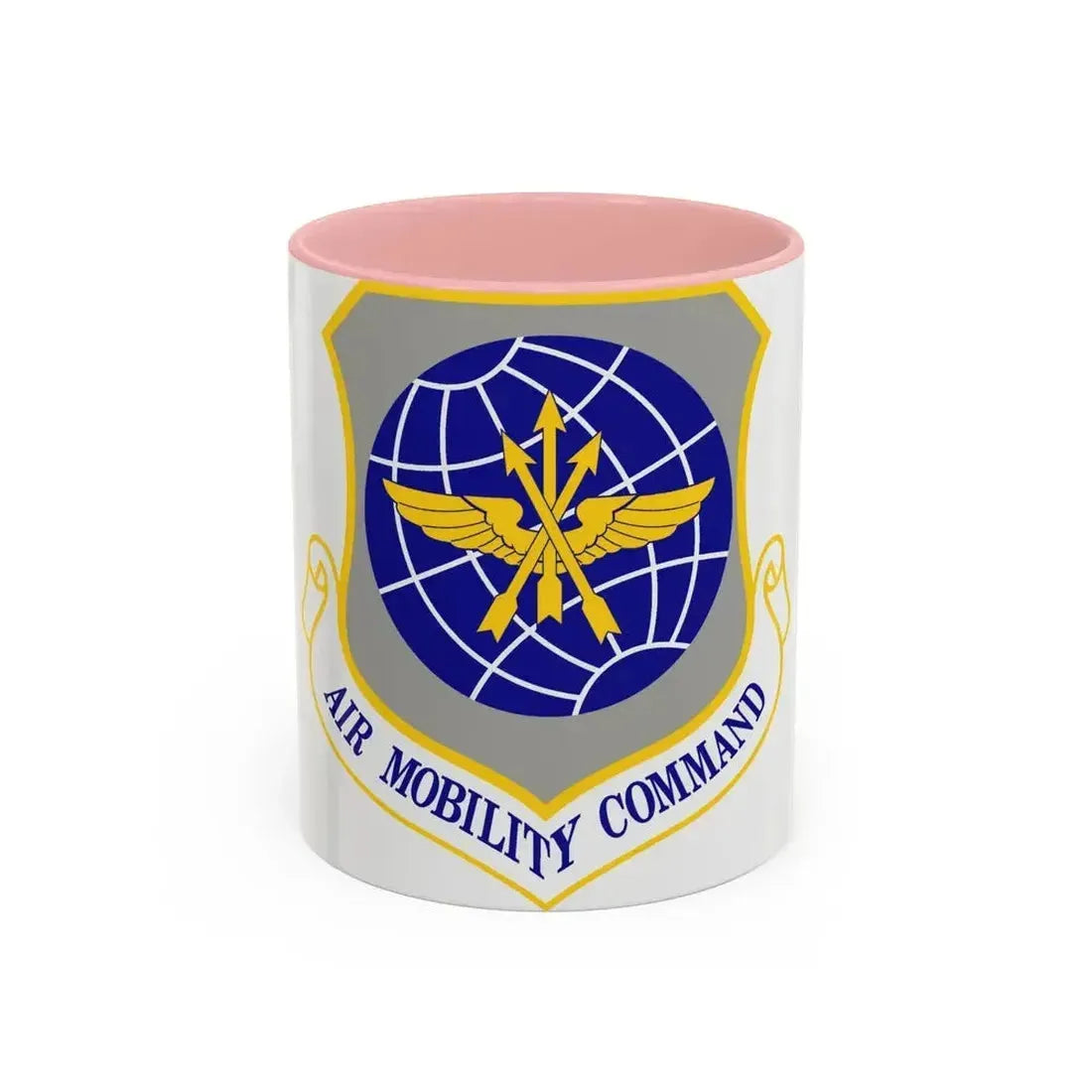 Air Mobility Command (U.S. Air Force) Accent Coffee Mug 11oz Pink - Go Mug Yourself