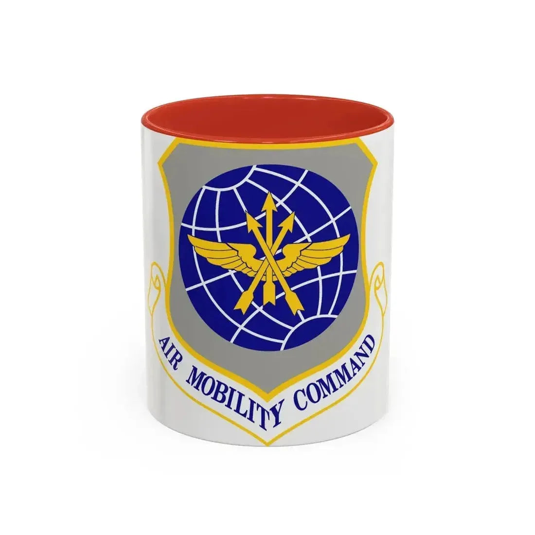 Air Mobility Command (U.S. Air Force) Accent Coffee Mug 11oz Red - Go Mug Yourself