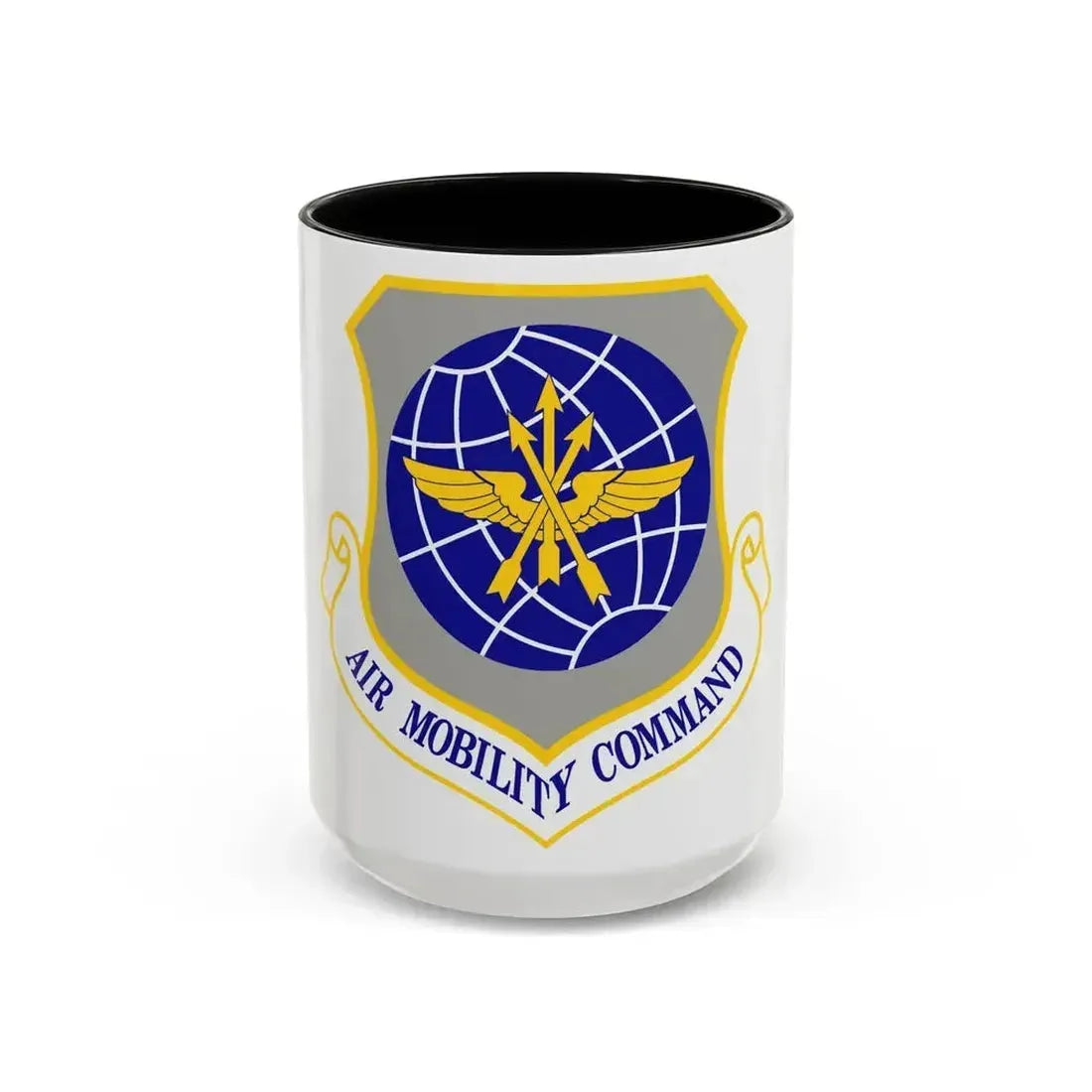Air Mobility Command (U.S. Air Force) Accent Coffee Mug 15oz Black - Go Mug Yourself