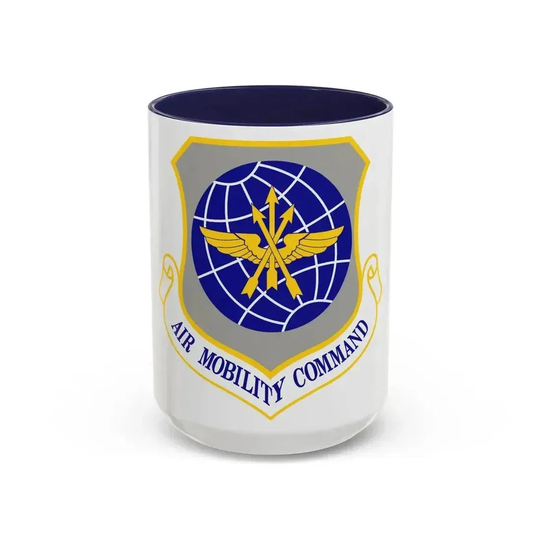 Air Mobility Command (U.S. Air Force) Accent Coffee Mug 15oz Navy - Go Mug Yourself
