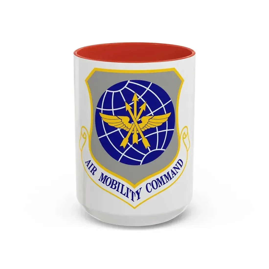 Air Mobility Command (U.S. Air Force) Accent Coffee Mug 15oz Red - Go Mug Yourself