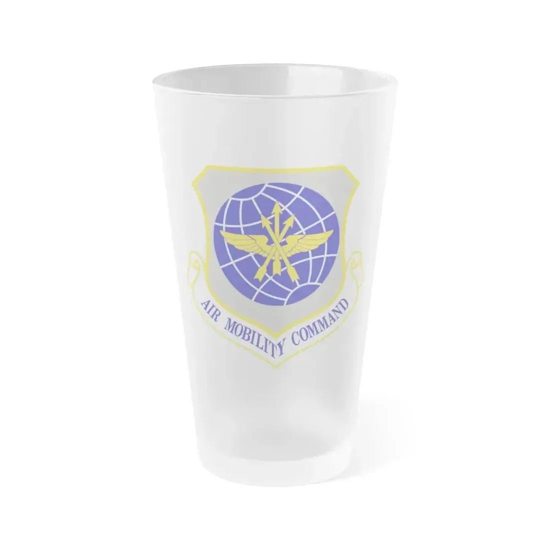 Air Mobility Command (U.S. Air Force) Frosted Pint Glass 16oz Default Title - Go Mug Yourself