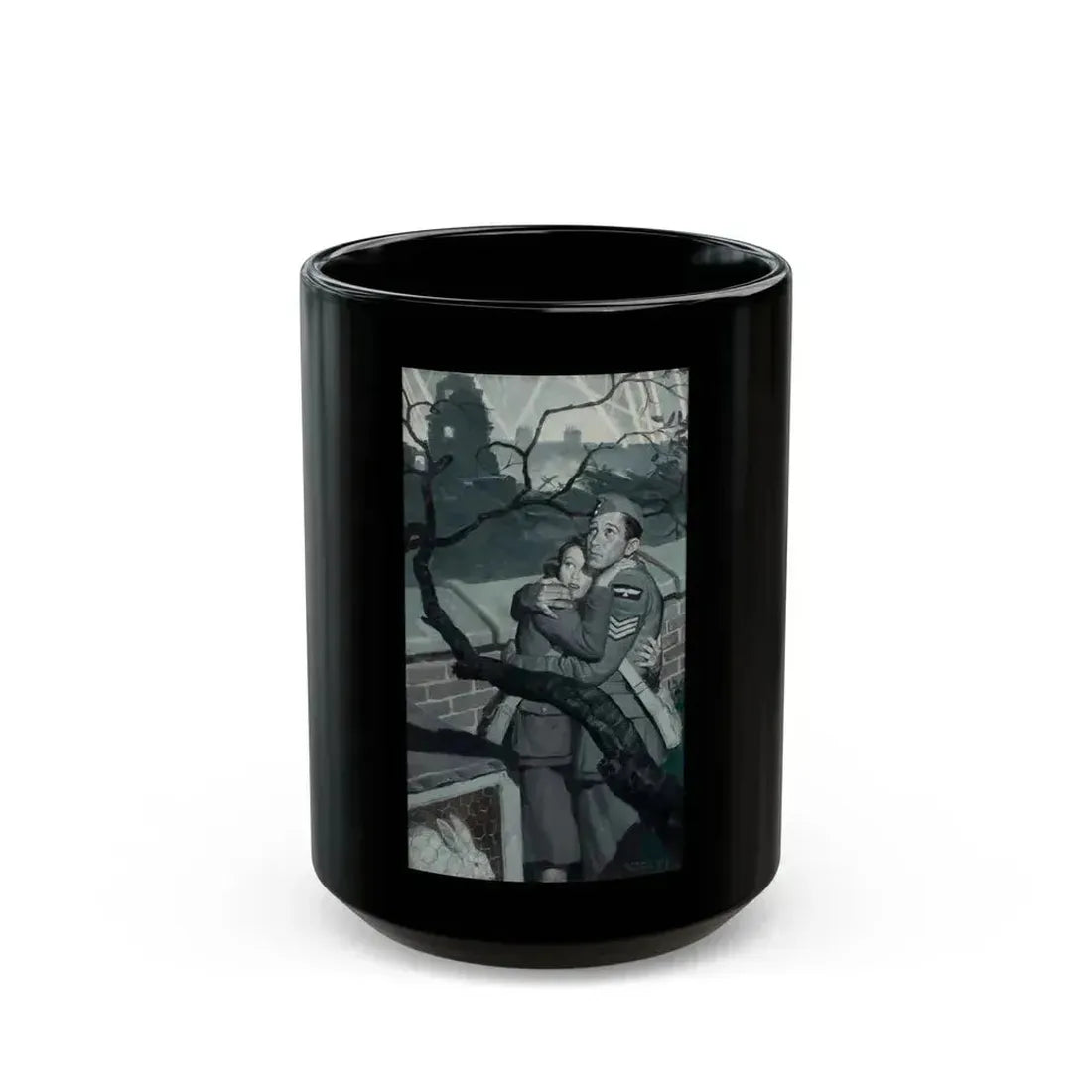 Air Raid - Black Coffee Mug 15oz - Go Mug Yourself