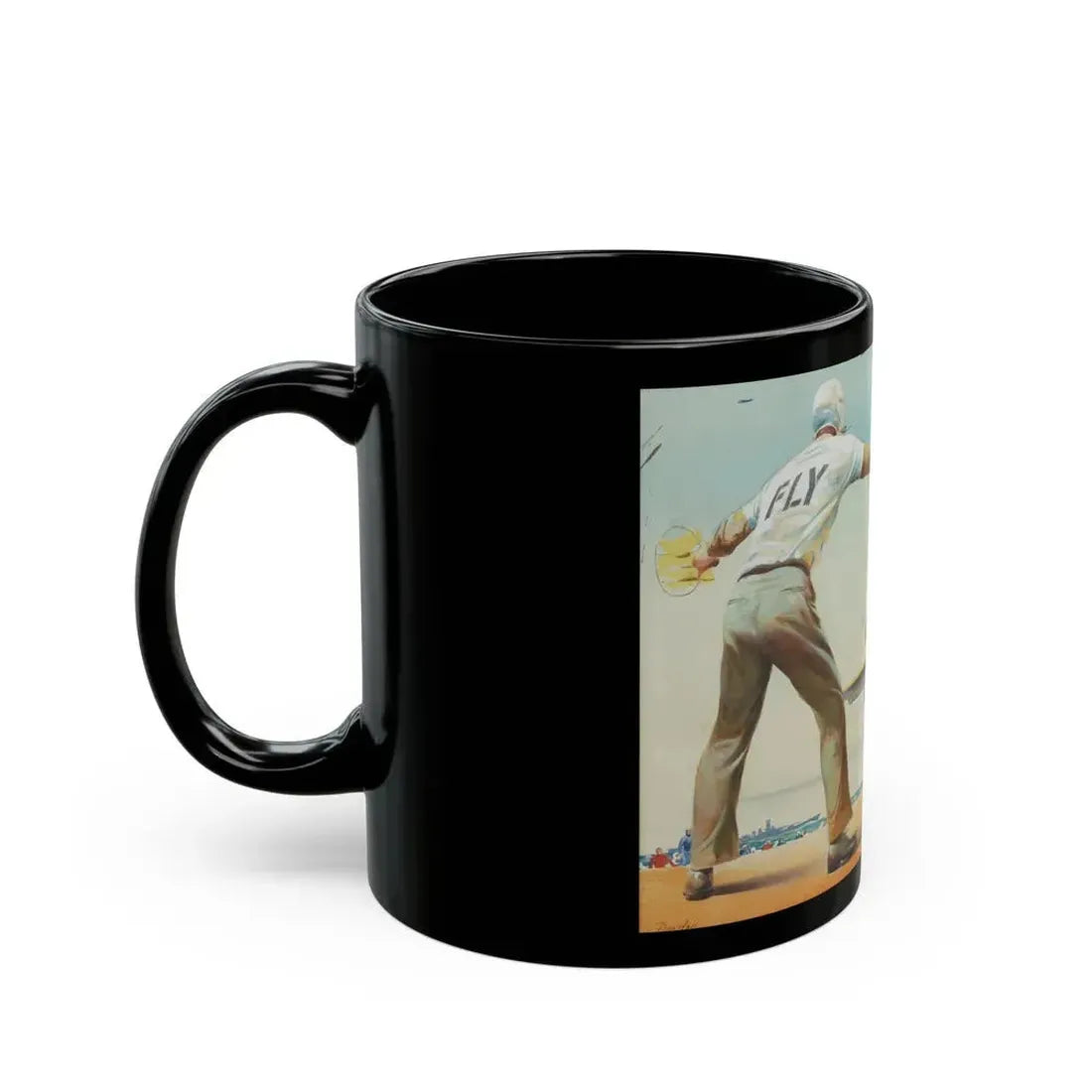 Aircraft Carrier illustration - Black Coffee Mug - Go Mug Yourself