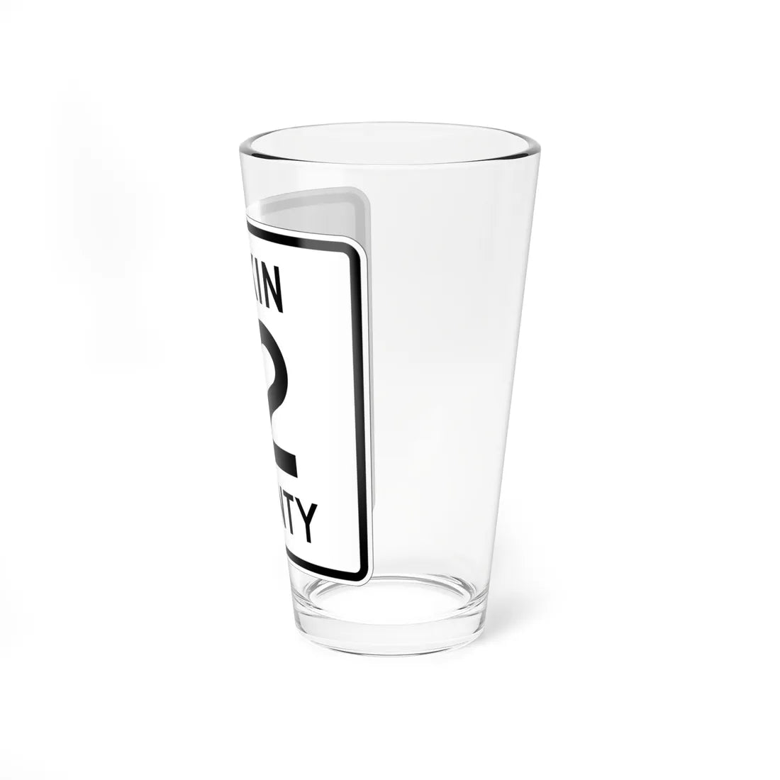 Aitkin County Route 12 (Minnesota) (Road Sign) Pint Glass 16oz - Go Mug Yourself