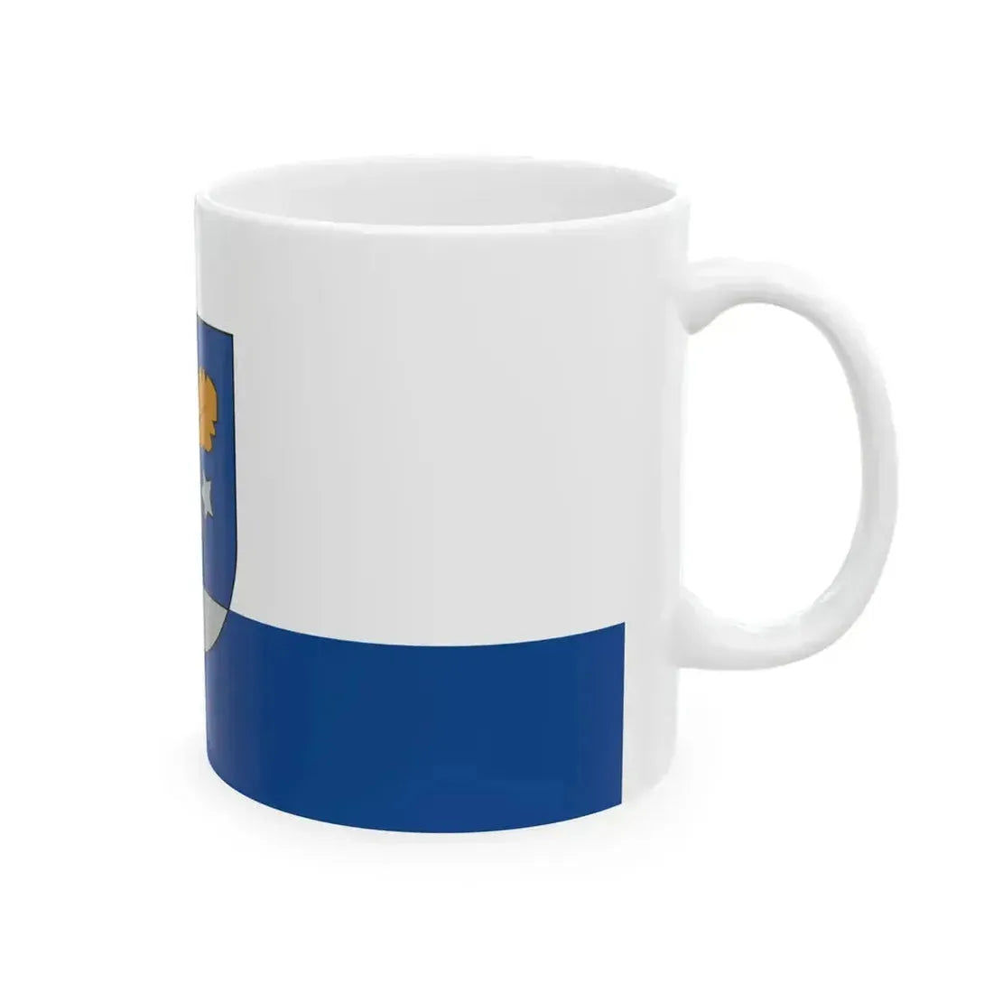 Aizkraukle flag (Latvia) White Coffee Mug - Go Mug Yourself