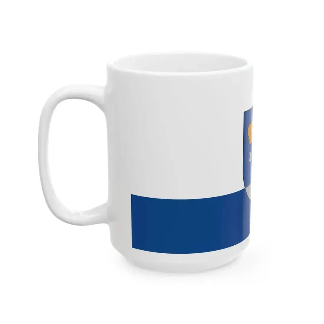 Aizkraukle flag (Latvia) White Coffee Mug - Go Mug Yourself