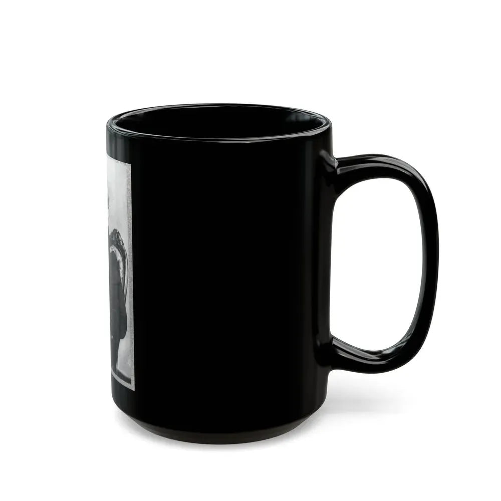 A.J. Smith, Three-Quarter Length Portrait, Seated, Facing Right, Right Hand In His Coat (U.S. Civil War) Black Coffee Mug - Go Mug Yourself