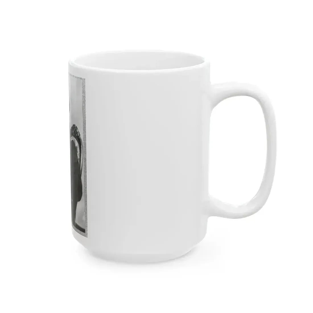 A.J. Smith, Three-Quarter Length Portrait, Seated, Facing Right, Right Hand In His Coat (U.S. Civil War) White Coffee Mug - Go Mug Yourself