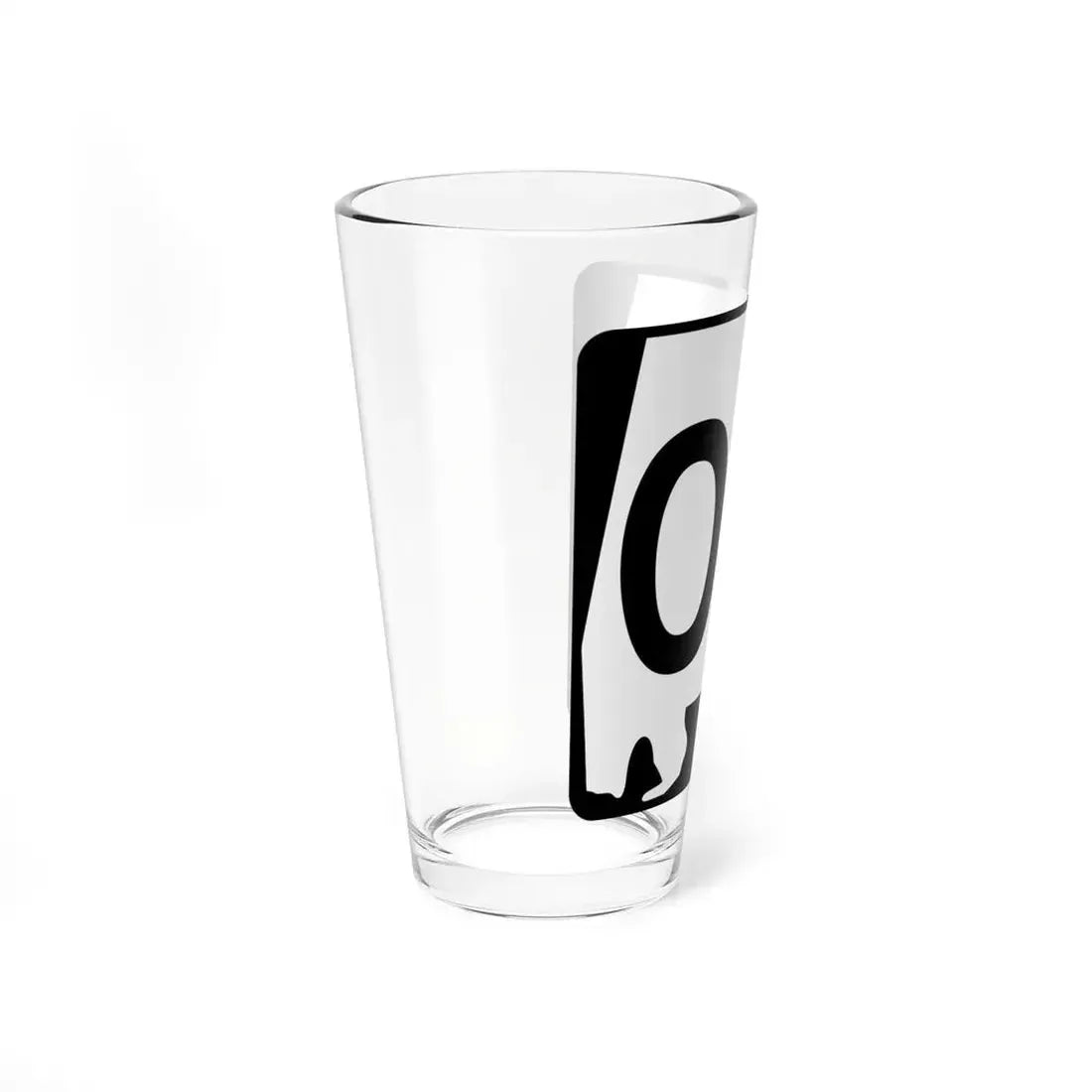 Alabama 00 Template (Alabama) (Road Sign) Pint Glss 16oz - Go Mug Yourself