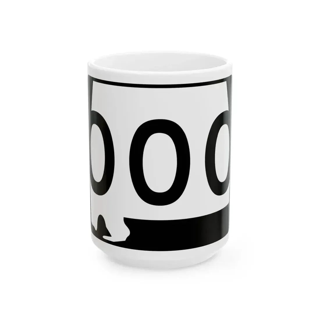 Alabama 000 Template (Alabama) (Road Sign) White Coffee Mug 15oz - Go Mug Yourself