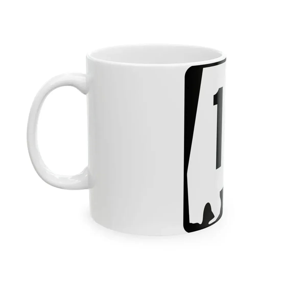 Alabama 10 (Alabama) (Road Sign) White Coffee Mug - Go Mug Yourself