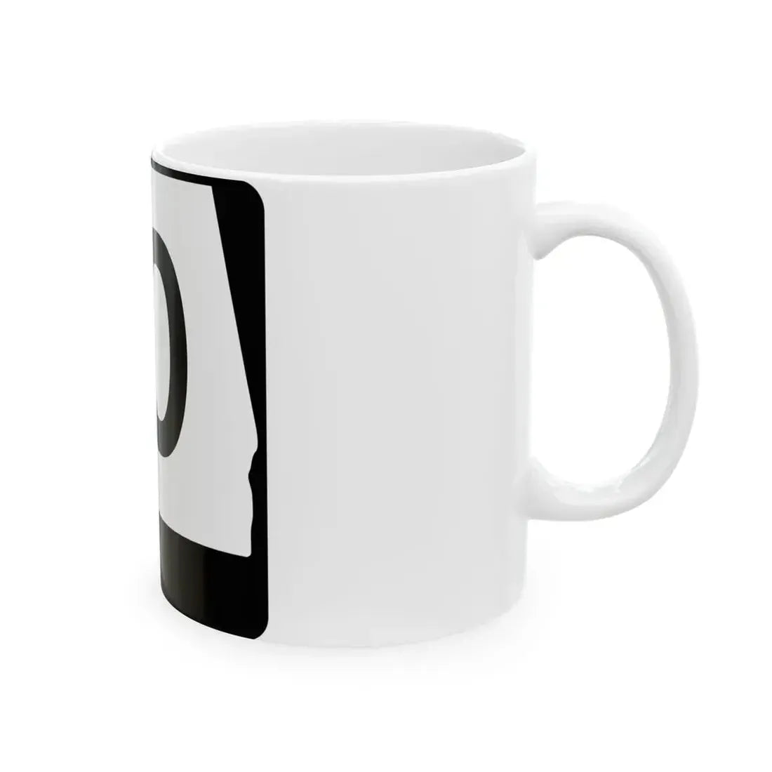 Alabama 10 (Alabama) (Road Sign) White Coffee Mug - Go Mug Yourself