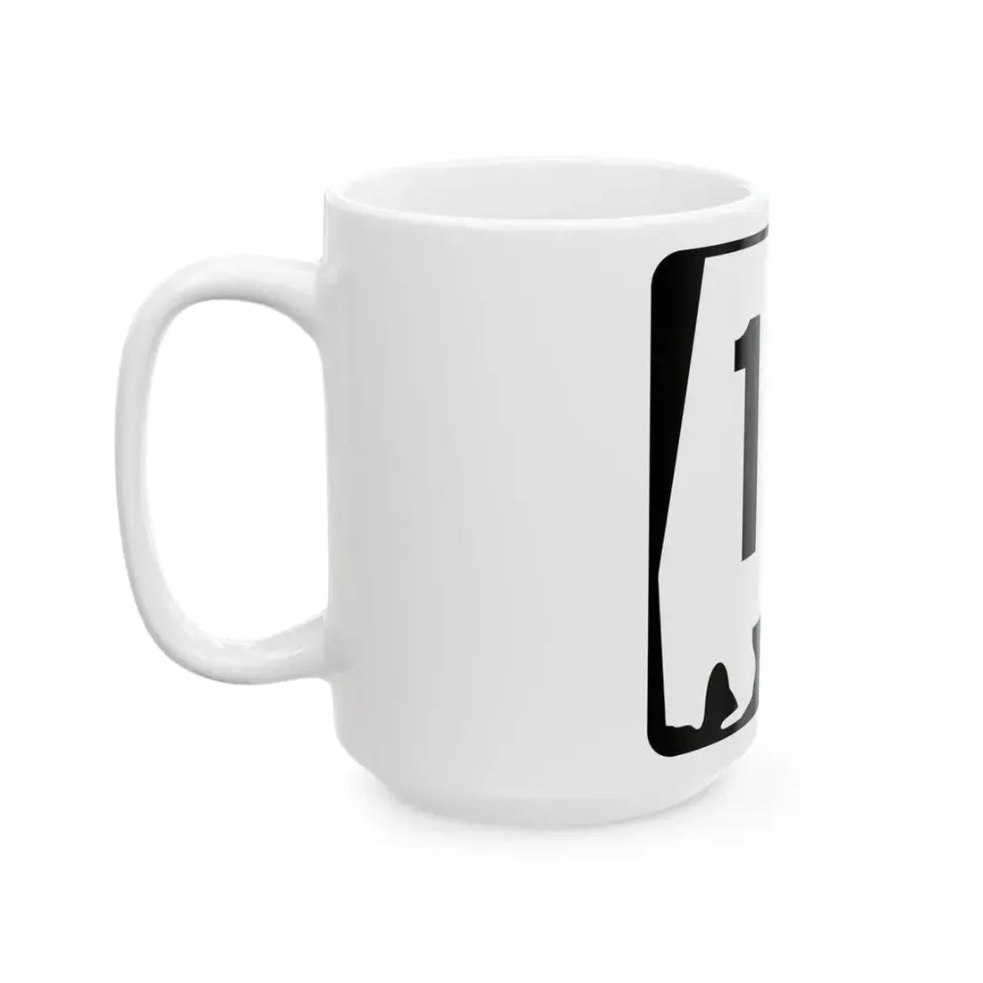 Alabama 10 (Alabama) (Road Sign) White Coffee Mug - Go Mug Yourself