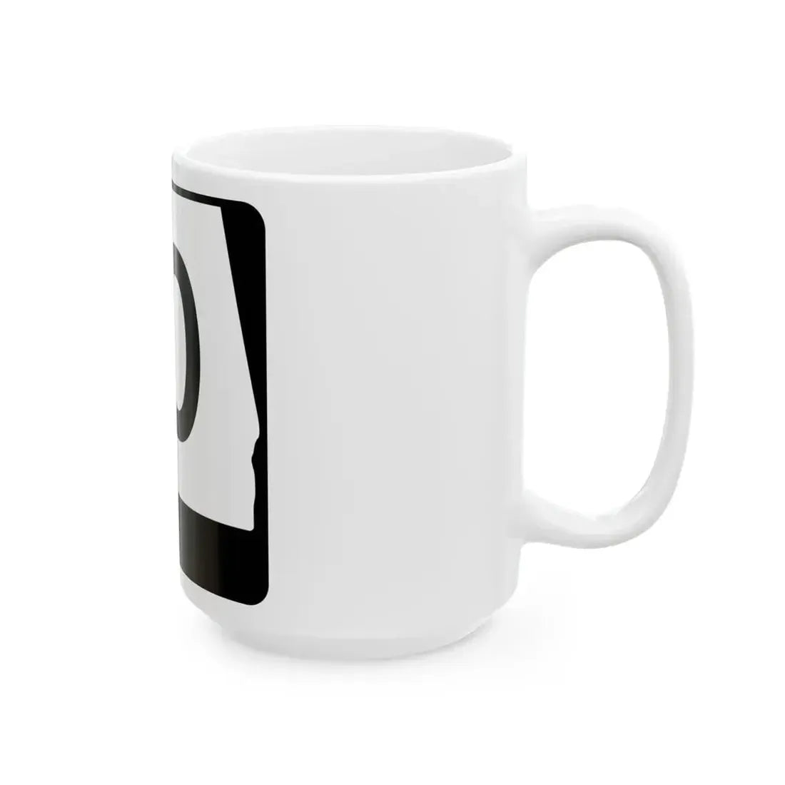 Alabama 10 (Alabama) (Road Sign) White Coffee Mug - Go Mug Yourself