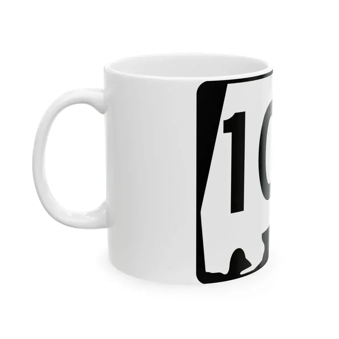 Alabama 102 (Alabama) (Road Sign) White Coffee Mug - Go Mug Yourself