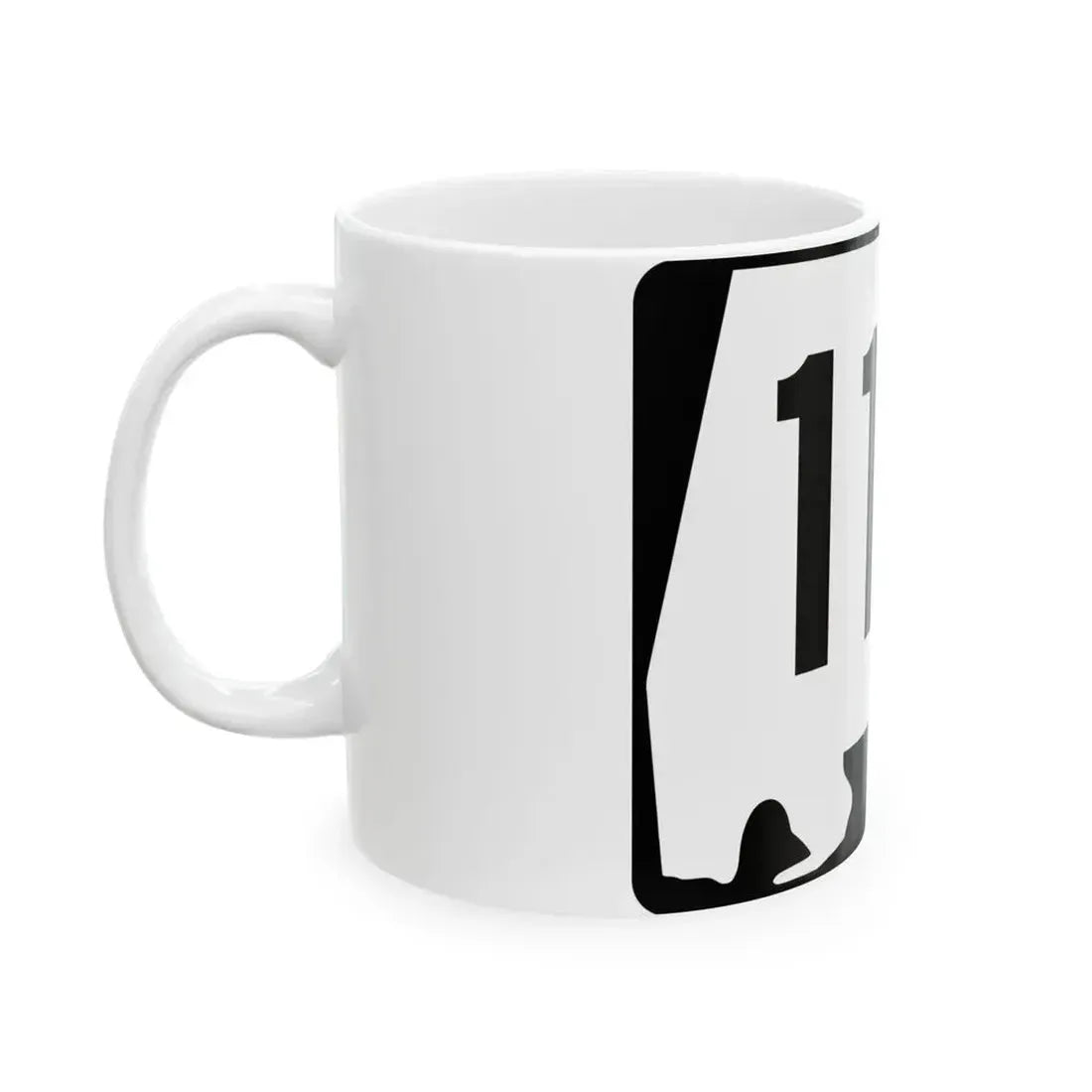 Alabama 110 (Alabama) (Road Sign) White Coffee Mug - Go Mug Yourself