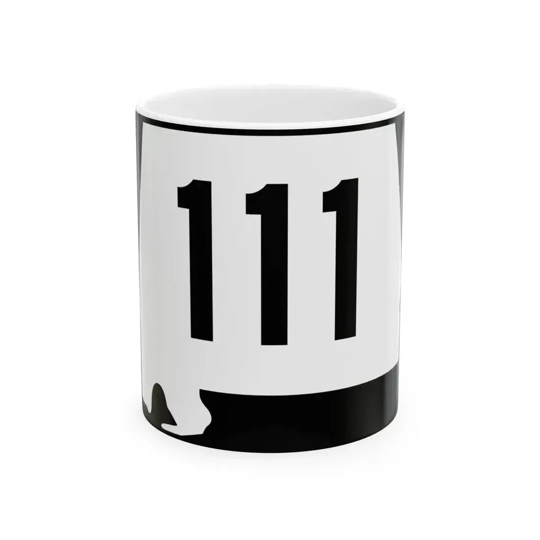 Alabama 111 (Alabama) (Road Sign) White Coffee Mug 11oz - Go Mug Yourself