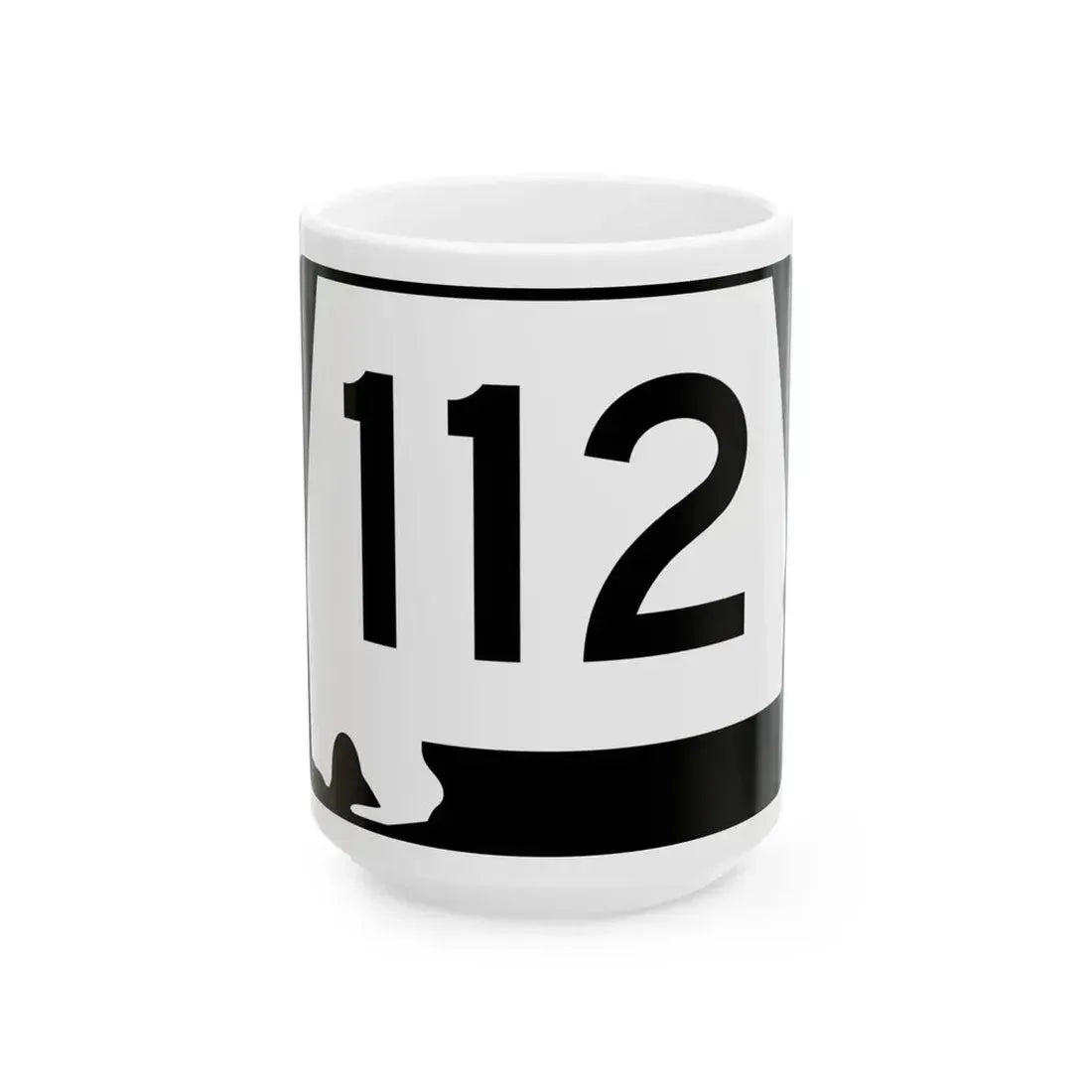 Alabama 112 (Alabama) (Road Sign) White Coffee Mug 15oz - Go Mug Yourself