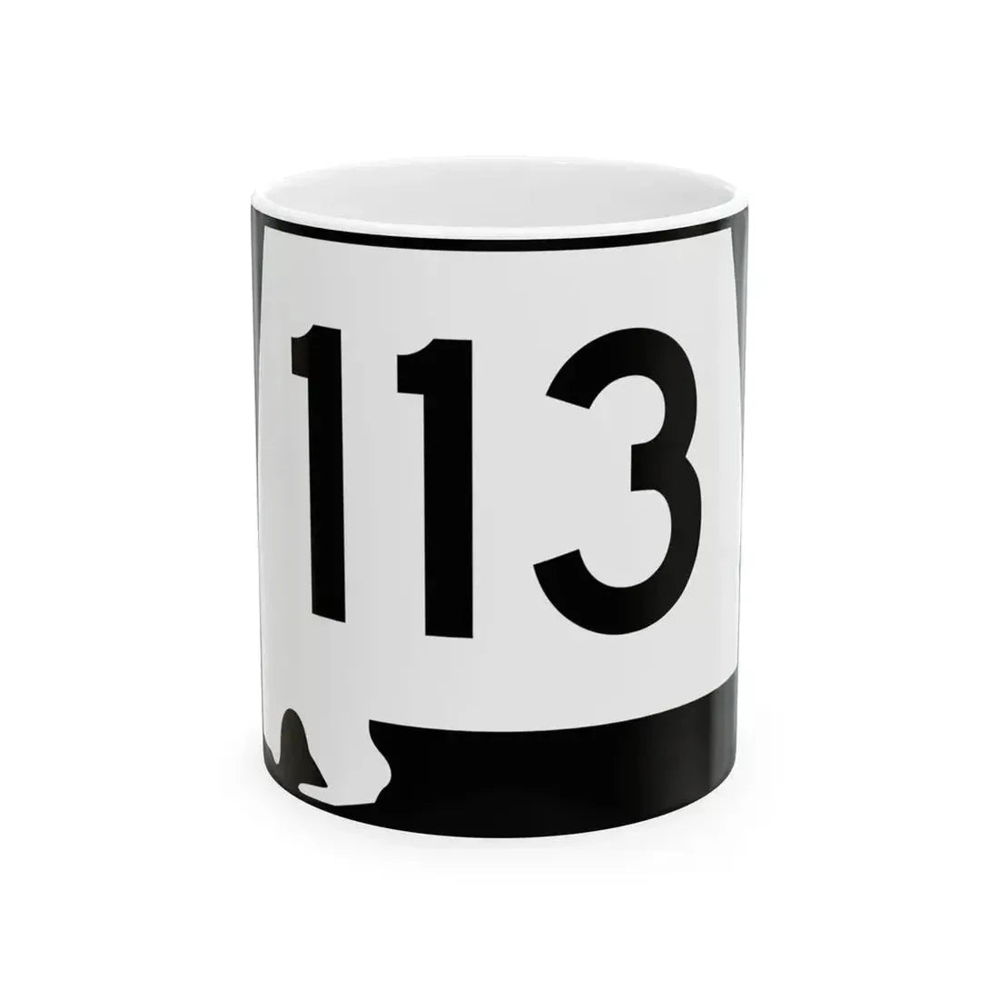 Alabama 113 (Alabama) (Road Sign) White Coffee Mug 11oz - Go Mug Yourself