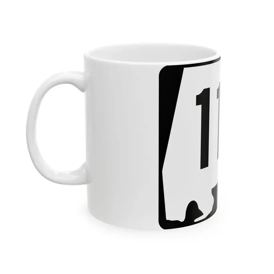 Alabama 115 (Alabama) (Road Sign) White Coffee Mug - Go Mug Yourself