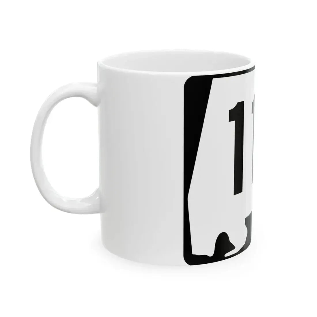 Alabama 117 (Alabama) (Road Sign) White Coffee Mug - Go Mug Yourself