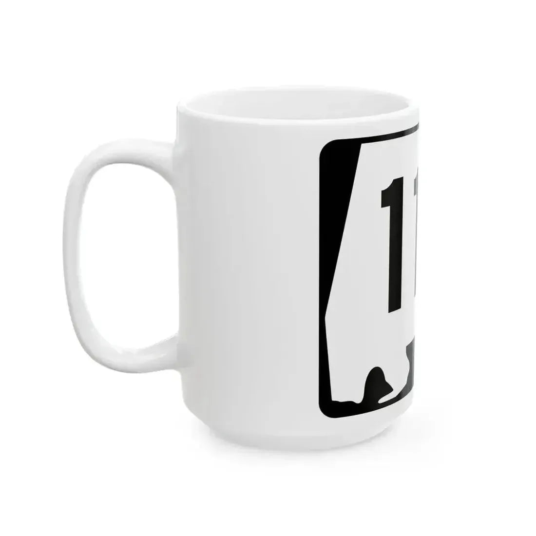 Alabama 118 (Alabama) (Road Sign) White Coffee Mug - Go Mug Yourself