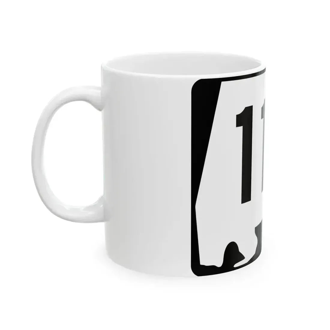 Alabama 118 (Alabama) (Road Sign) White Coffee Mug - Go Mug Yourself