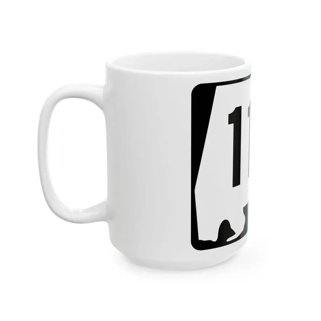Alabama 118 (Alabama) (Road Sign) White Coffee Mug - Go Mug Yourself