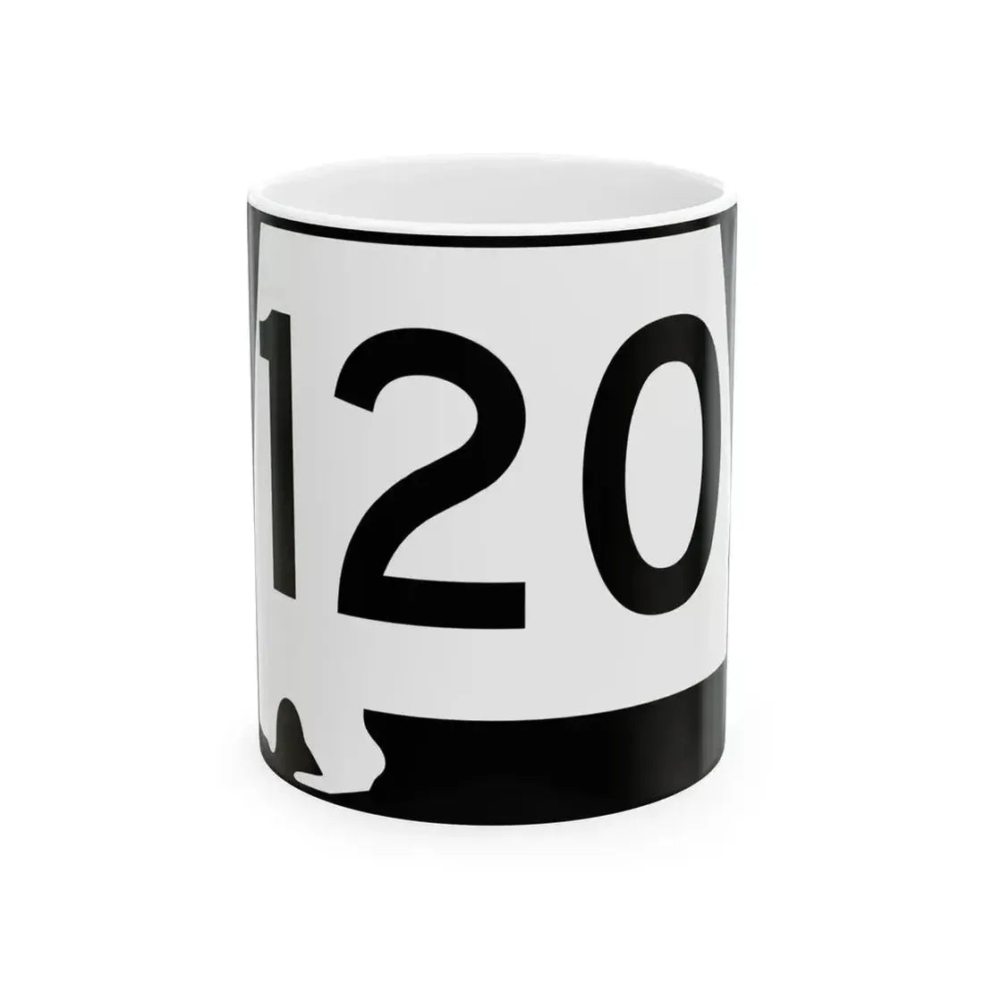 Alabama 120 (Alabama) (Road Sign) White Coffee Mug 11oz - Go Mug Yourself