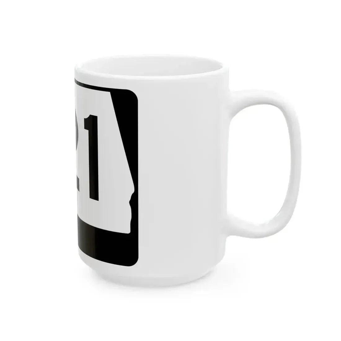 Alabama 121 (Alabama) (Road Sign) White Coffee Mug - Go Mug Yourself