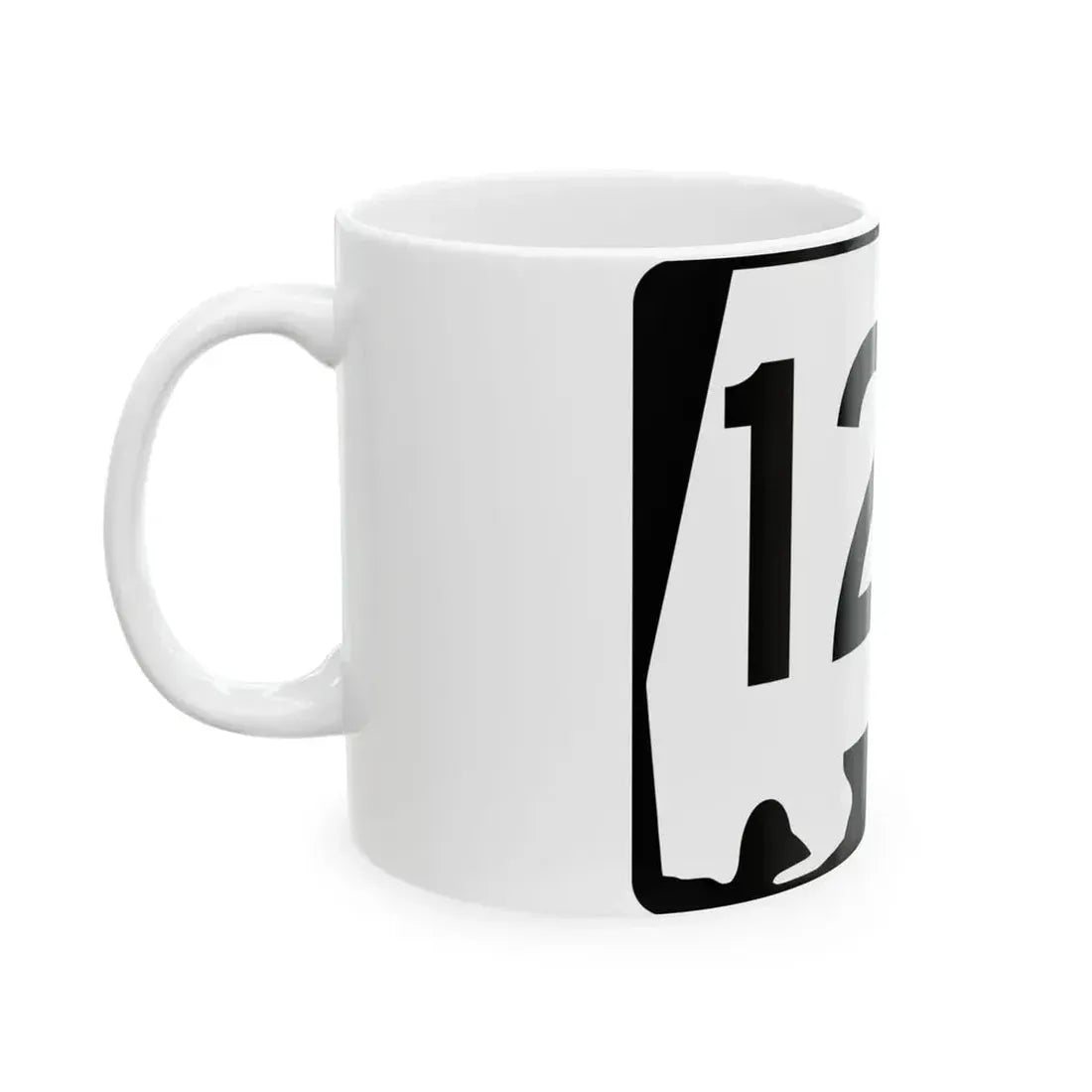 Alabama 122 (Alabama) (Road Sign) White Coffee Mug - Go Mug Yourself