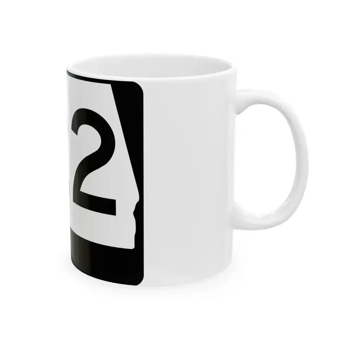 Alabama 122 (Alabama) (Road Sign) White Coffee Mug - Go Mug Yourself